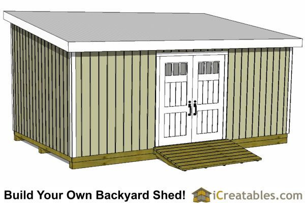 12X20 Lean To Shed Plans (Avec Images) | Plans D'Abris encequiconcerne Cabanon Plan Gratuit