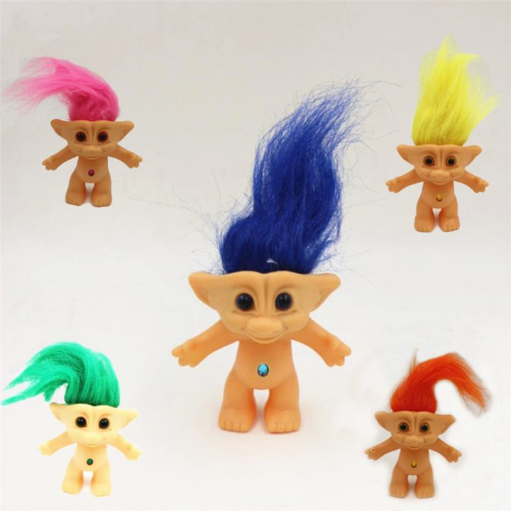 5 Pcs/Set Vinyl Lucky Troll Doll -10Cm Dam Troll Doll Toy encequiconcerne Luckytroll