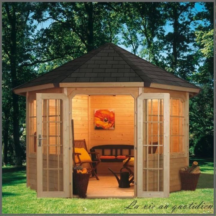 Abri De Jardin Ambiance Exotique | Cabanon Bois, Kiosque avec Cabanon Avec Abris