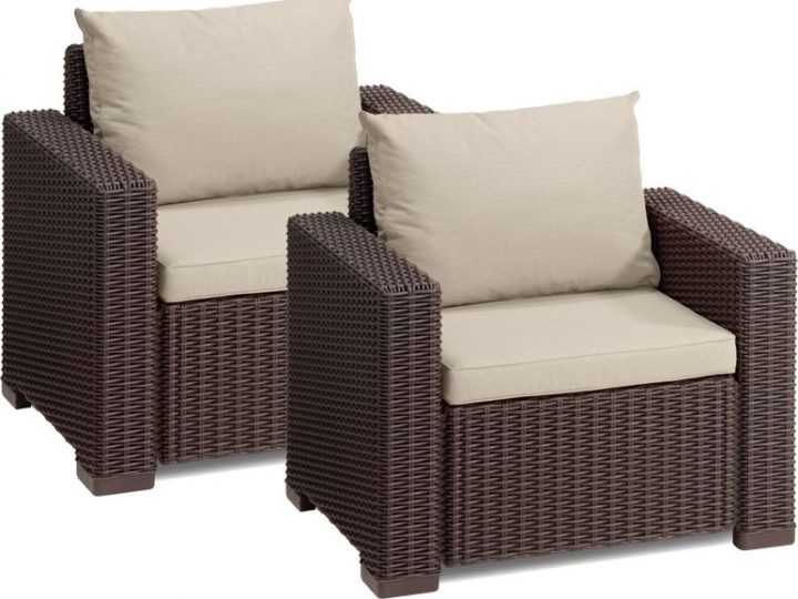 Allibert California Rattansessel 2Er Set – Lidl intérieur Allibert California