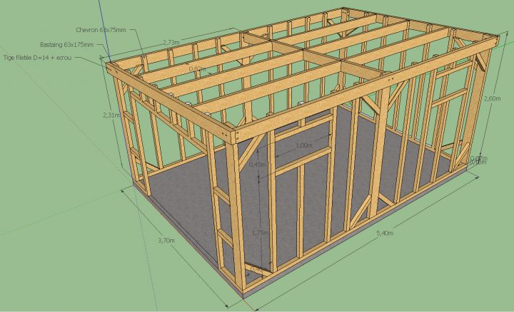 Avis Sur Plan Ossature Abris De Jardin 20M² – 20 Messages destiné Cabanon Plan Gratuit