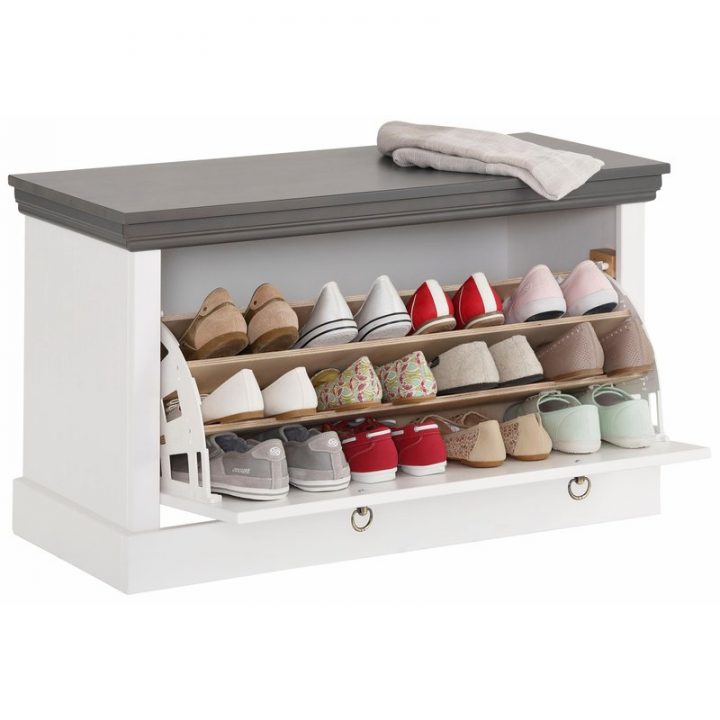 Banc-Coffre Range-Chaussures En Pin Massif Home Affaire intérieur Range Chaussures But