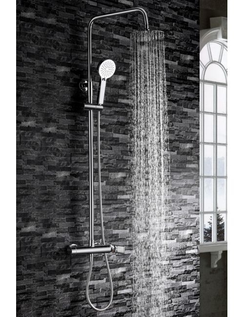 Barre De Douche Extensible En Acier Inox Serie Nassau tout Duxha Douche Encastrable