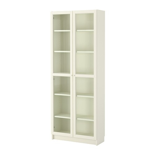 Billy / Oxberg Bibliothèque – Blanc, 80X202X30 Cm – Ikea intérieur Meuble Billy Ikea