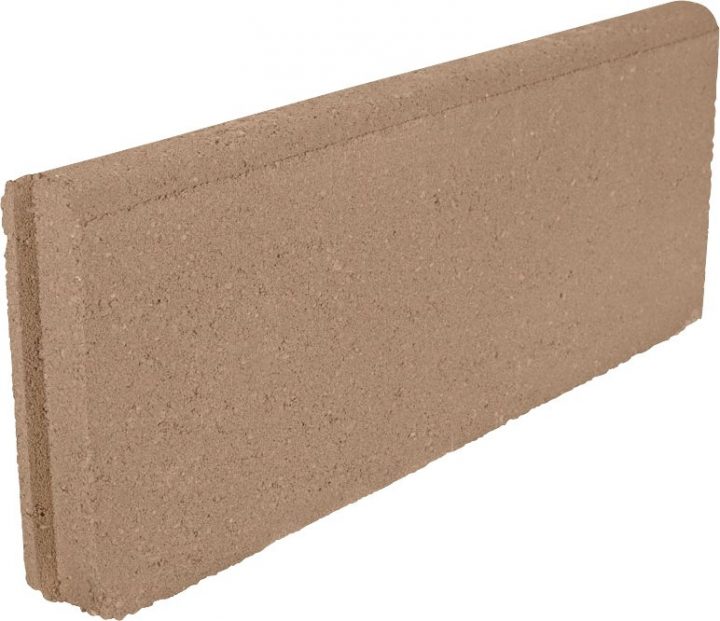 Bordurette 5X18X50 Cm Droite Ocre | Bricoman pour Bordure Béton Bricoman