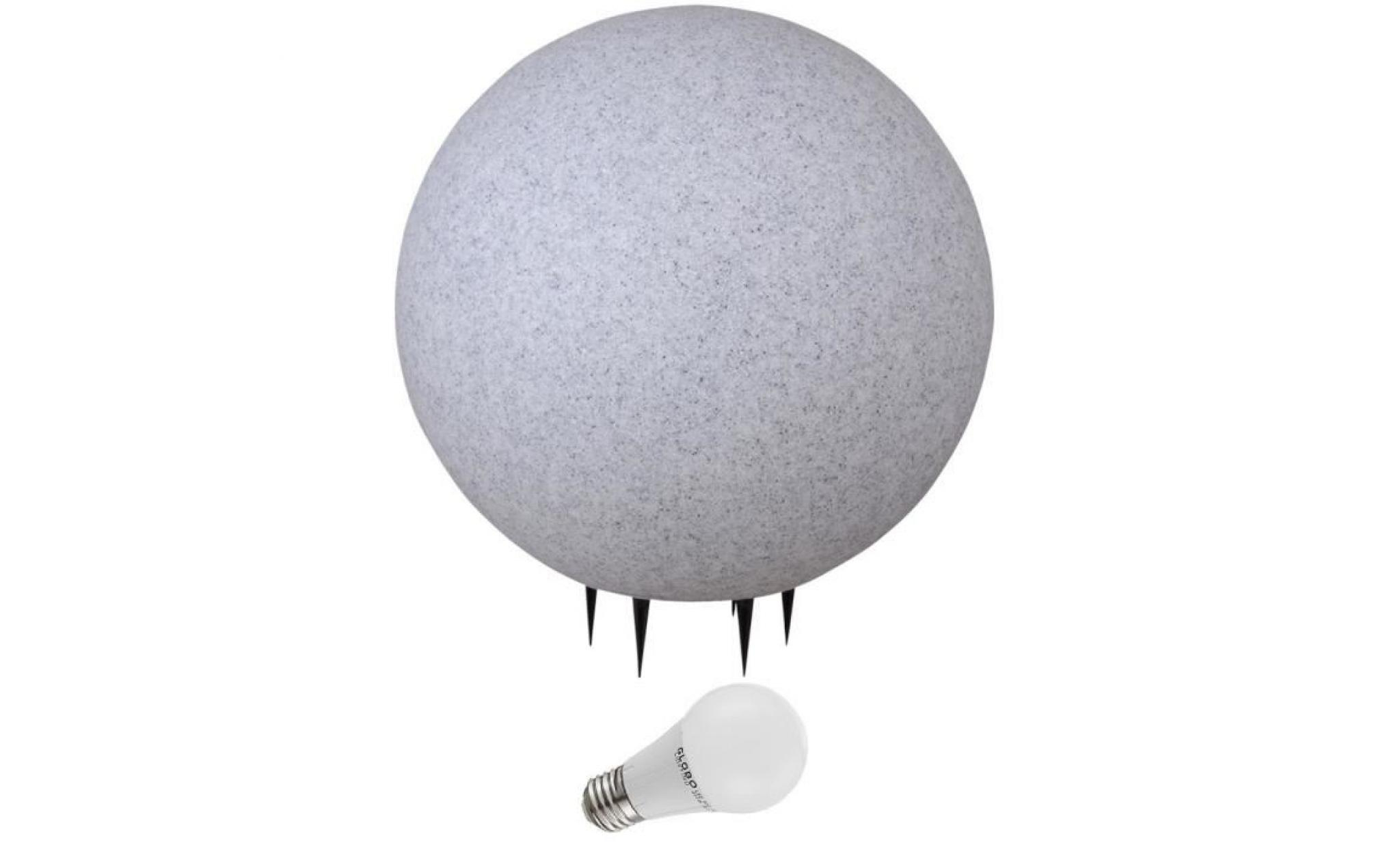 Boule Lumineuse Del Pierre De Granit Lampe Led 7 Watts serapportantà Boule Granit Extérieur