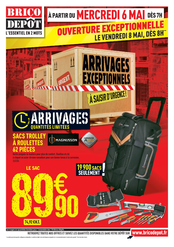 Brico Dépôt – Arrivages Exceptionnels | Cataloguespromo destiné Brico