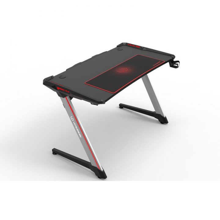 Bureau Gamer Ultradesk Racer (Led) Noir | Fauteuilgamer destiné Bureau Gamer Rgb