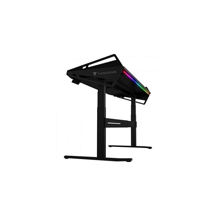 Bureau Gaming Assis/Debout Thunderx3 Ad7 Led – Taille L avec Bureau Gamer Rgb