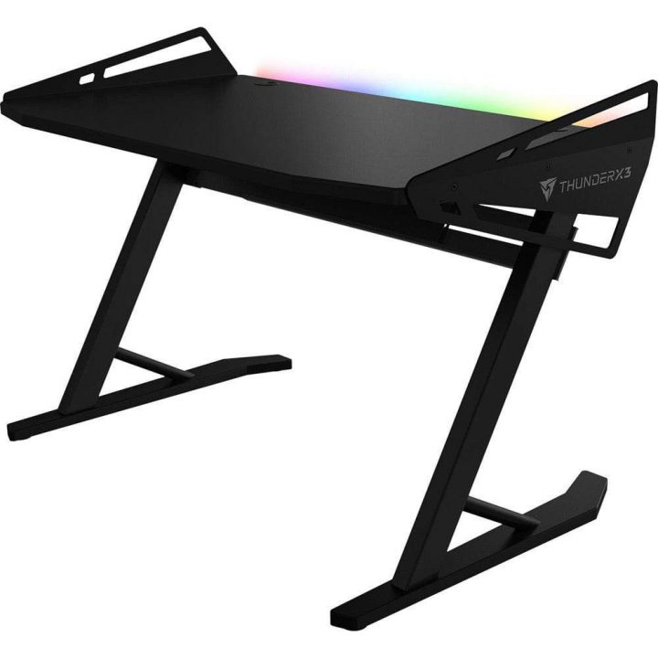 Bureau Gaming Thunderx3 Ad3 Avec Led Hex Rgb – Taille L 168 Cm intérieur Bureau Gamer Rgb