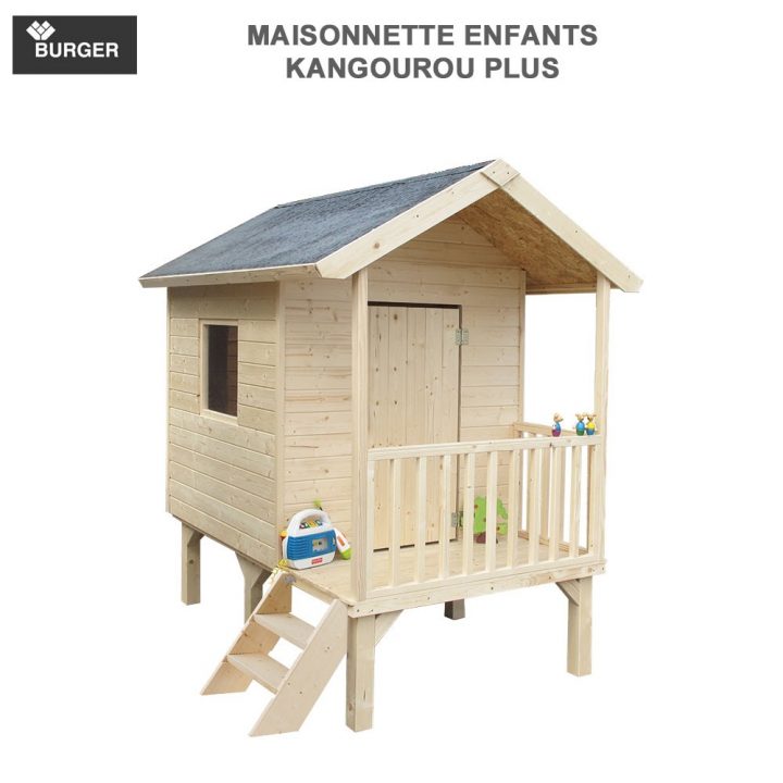 Cabane En Bois Enfants Kangourou Plus Burger – Jardipolys avec Cabane En Bois Enfant