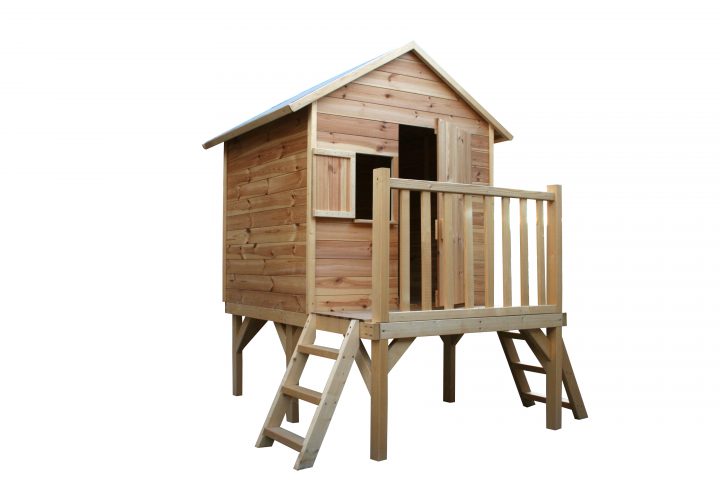 Cabane En Bois Pour Enfant Iloa – Mon Jardin À Vivre tout Cabanne Pour Enfant