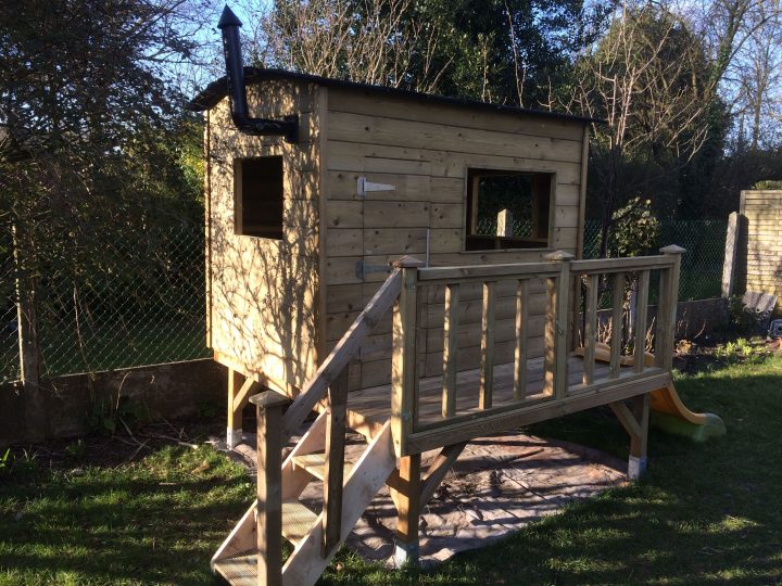 Cabane Pour Enfants En Bois Instructions De Montage dedans Cabane En Bois Enfant