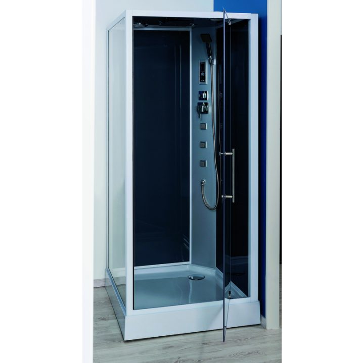 Cabine De Douche Hydro Niky Grise 90X90 – Sachcabniky destiné Cabine De Douche Villa