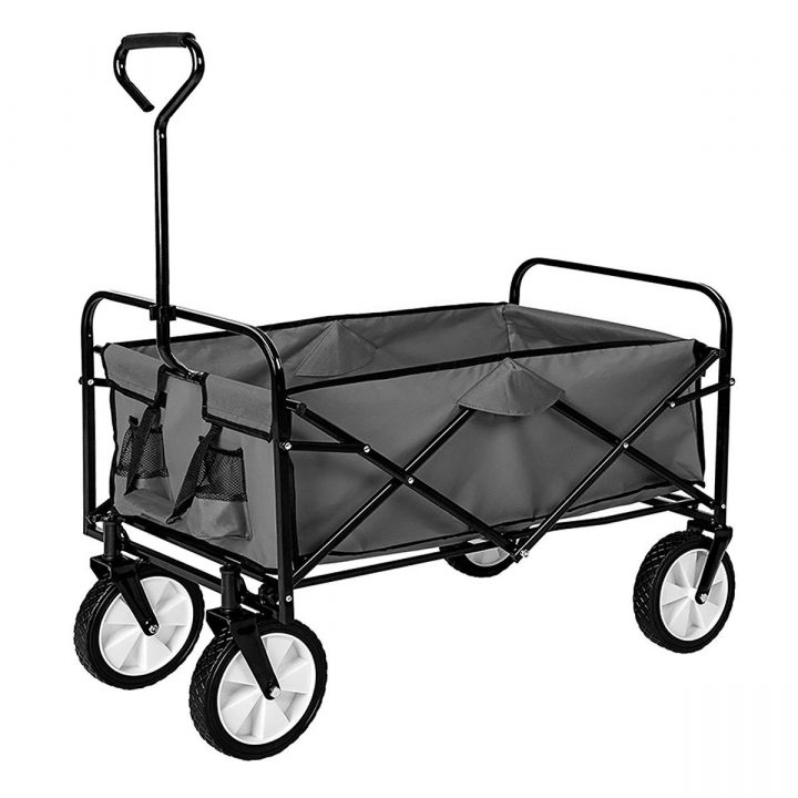 Chariot De Jardin Pliable – Remorque À Main 4 Roues tout Remorque De Jardin