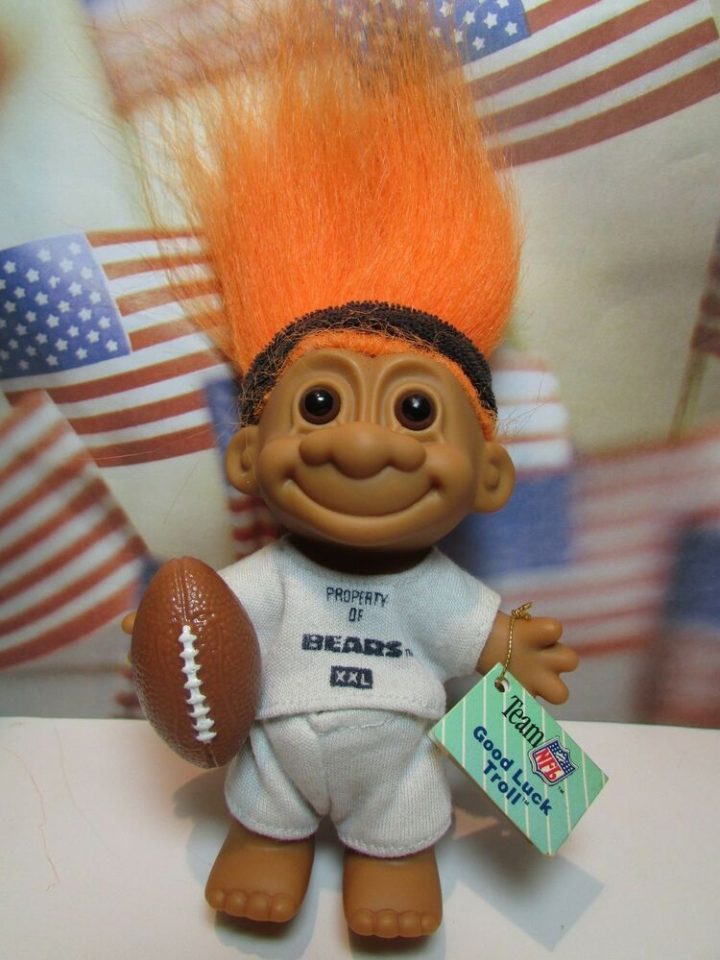 Chicago Bears Good Luck Sports Troll – 5" Russ Troll Doll destiné Luckytroll