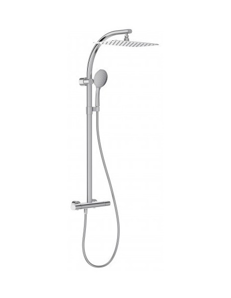 Colonne De Douche Avec Mitigeur Thermostatique Et Douche avec E20642-Cp