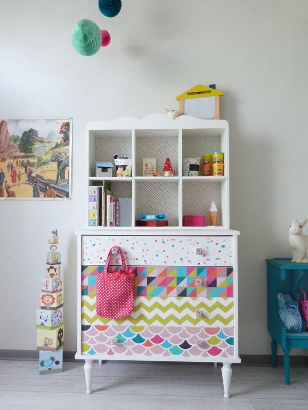 Commode Chambre Bébé Personnalisé D'Après Un Vieux Meuble encequiconcerne Meuble Personnalisé