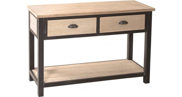 Console Destock Meubles – Console Industrielle Double tout Meubles Industriels Pas Cher