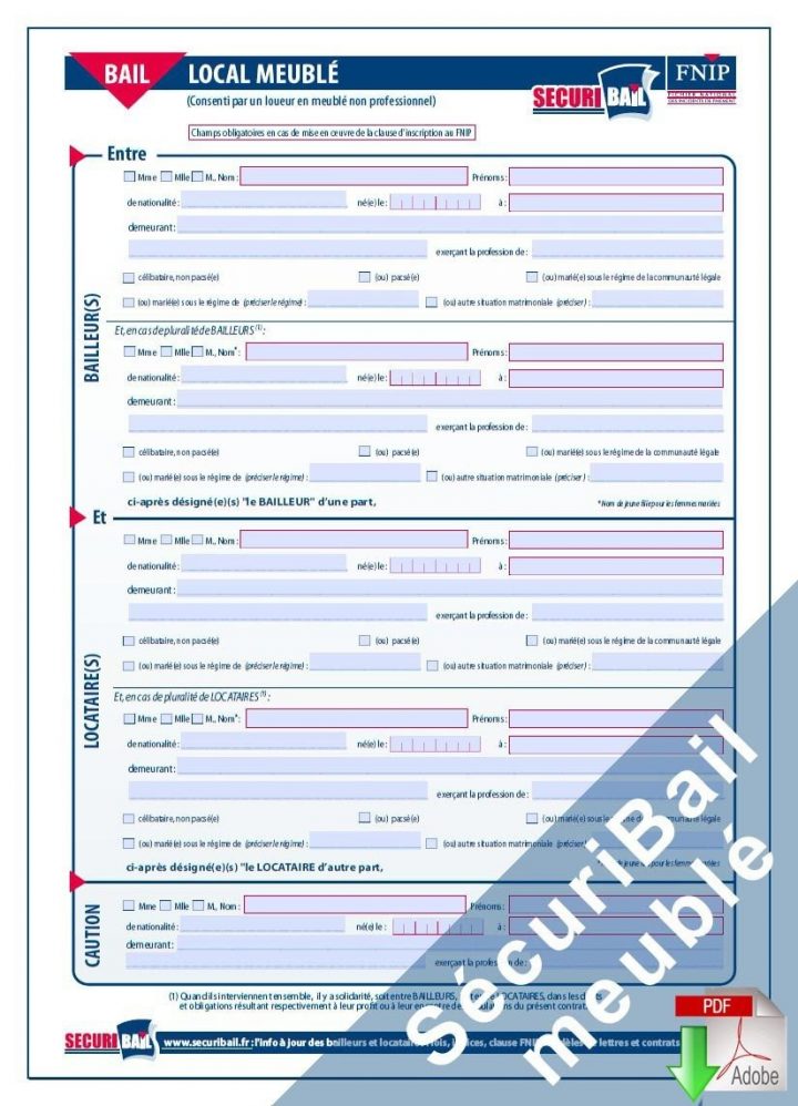 Contrat De Location Meublee Etudiant – Davidreed.co concernant Contrat Type Location Meublée