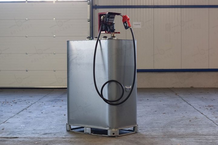 Cuve Fuel Galvanisée De 1000 Litres Avec Pompe Gazole (220V) pour Cuve Galvanisée