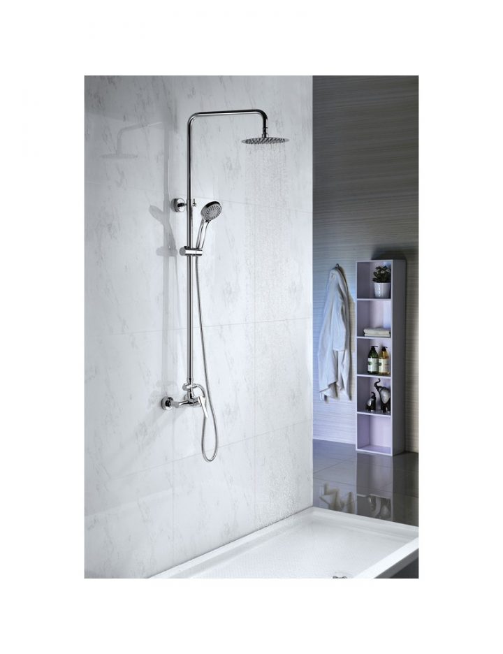 Douche Monocomande Ronde Serie Roma – Barre De Douche à Duxha Douche Encastrable