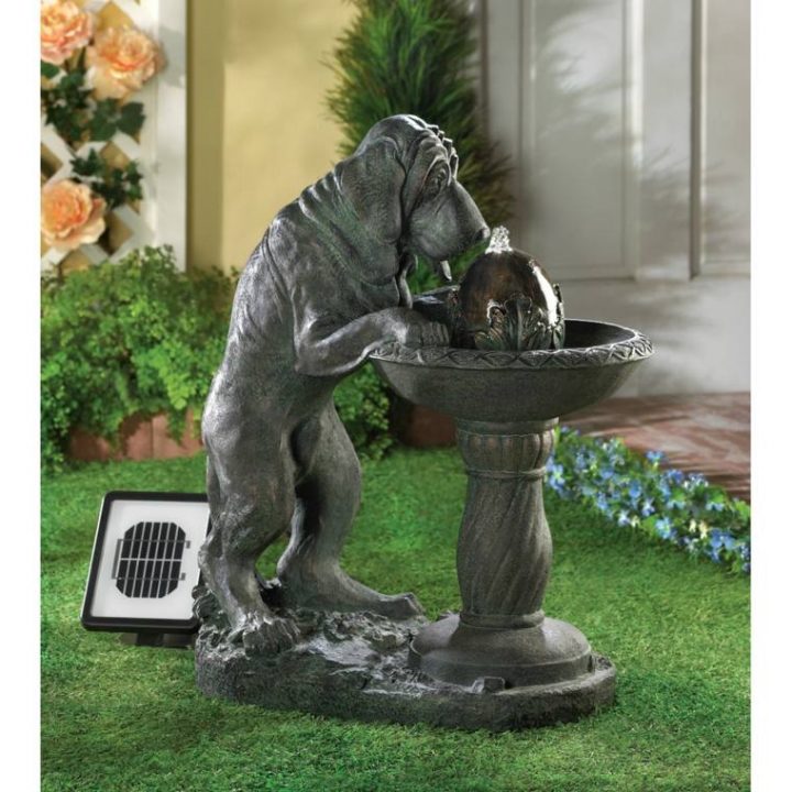 Fontaine Solaire De Jardin : Un Choix Sage Et Écolo intérieur Fontaine Solaire