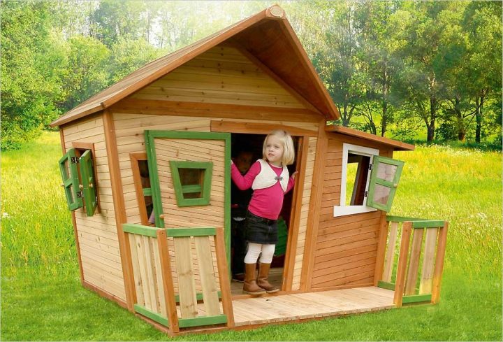 Grande Cabane En Bois Pour Enfant Lisa De Axi intérieur Cabane En Bois Enfant