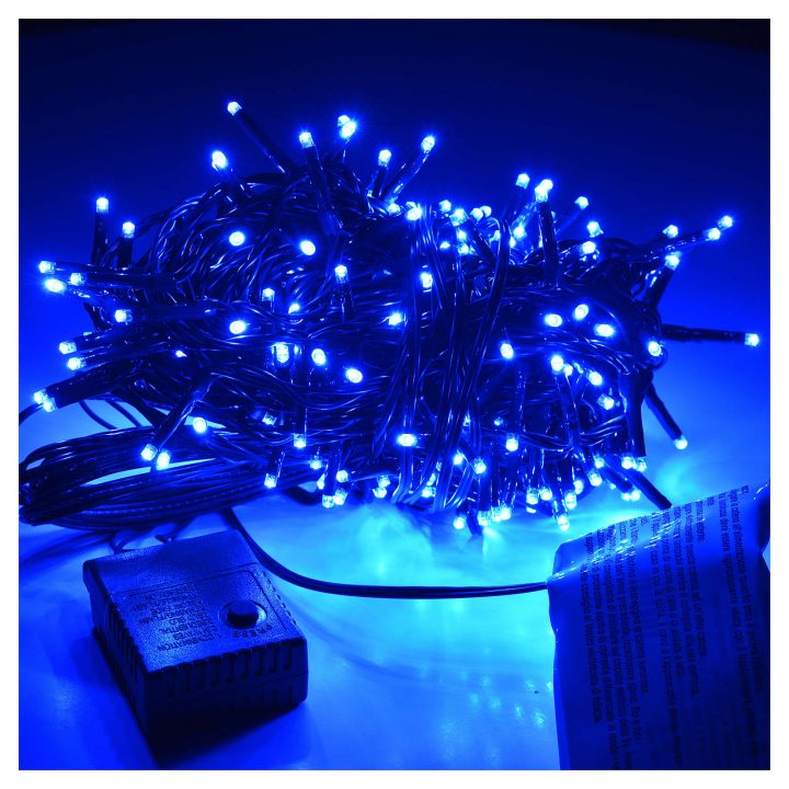 Guirlande Lumineuse Noël 240 Mini Led Bleu Intérieur à Guirlande Lumineuse Extérieur Professionnel