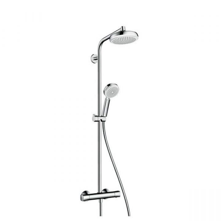 Hansgrohe Crometta 160 Showerpipe Set : Uk Bathrooms concernant Colonne De Douche Goodhome