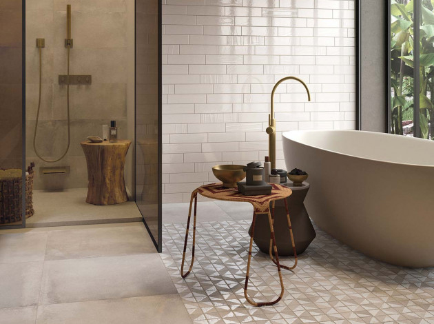 Idée Déco : Salle De Bain Rétro Chic | Espace Aubade pour Meuble Salle De Bain Retro Chic