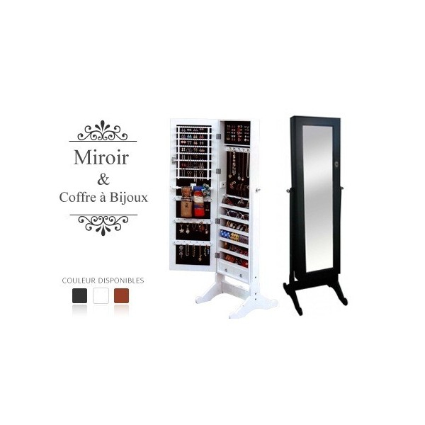 Jewelry Armoire With Mirror – Mytiptop avec Meuble A Bijoux