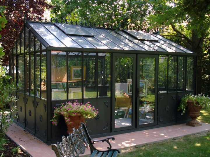 Les 10 Meilleures Images Du Tableau Serre Aluminium Sur destiné Combiné Serre Et Abri De Jardin