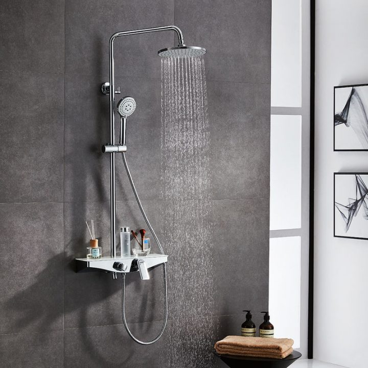 Lonheo Nouveau Design Colonne De Douche Avec Plateau De pour Colonne De Douche Occasion