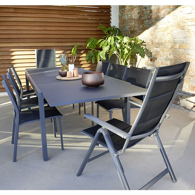 Lot Table De Jardin Sumatra + 4 Chaises De Jardin Batz + 2 concernant Blooma Batz