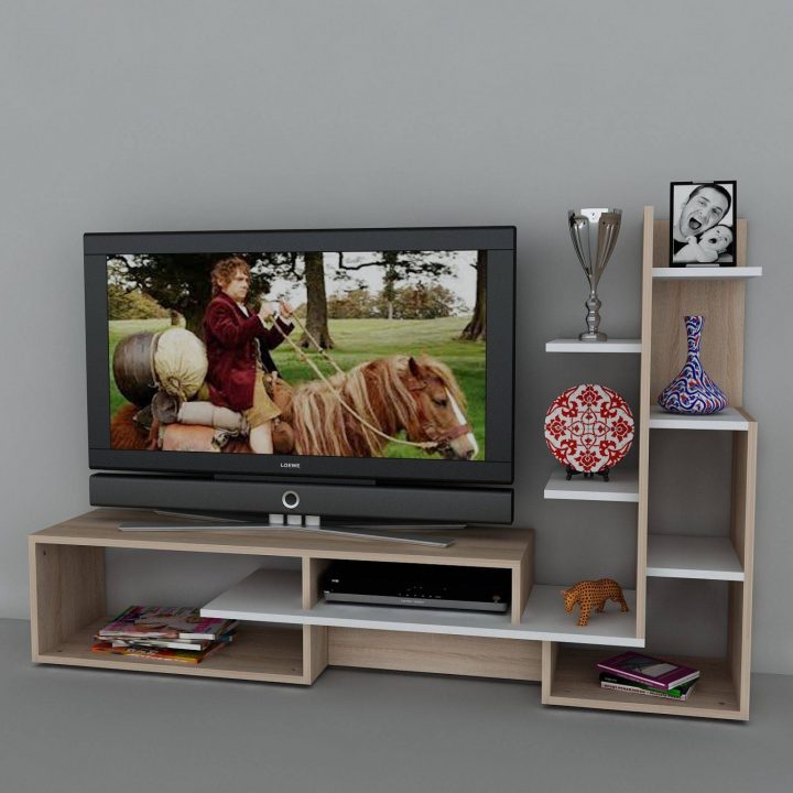 meuble tv avec étagère