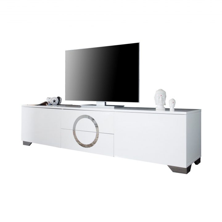 Meuble Tv Blanc Moderne – Meuble Tv Design – Meubles Tv avec Meuble Designe