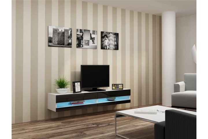 Meuble Tv Design Suspendu Larmo New – Chloe Design intérieur Meuble Tv Suspendu