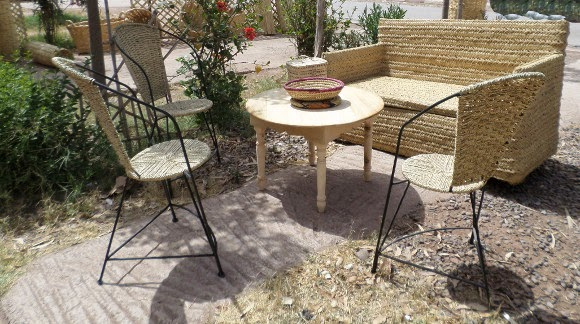 Mobilier De Jardin Fer Forgé Marocain – Jardin Piscine Et à Salon En Fer Forgé Marocain