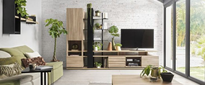 Natura | Mobilier De Salon, Salon Télé Et Meubles Gautier destiné Meuble Tv Bocage