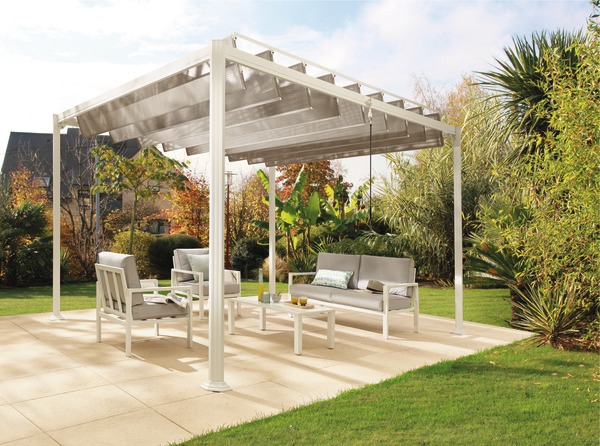 Pergola Aluminium 4X3 Brico Depot – 1Stepclinic tout Pergola En Bois Brico Depot