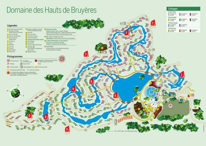 Plan Et Accès À Center Parcs Les Hauts De Bruyères pour Les Hauts De Taradeau