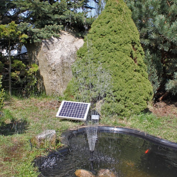 Pompe Fontaine Solaire Jet D'Eau Bassin Batterie Et Leds destiné Pompe De Bassin Solaire