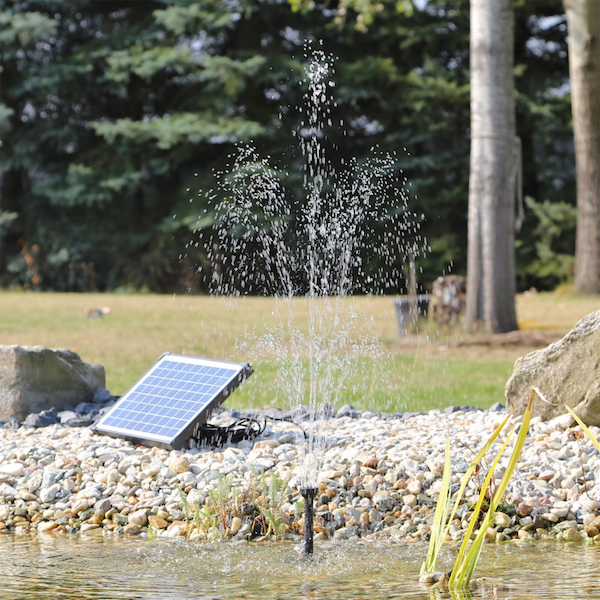 Pompe Solaire Fontaine Jet D'Eau De Bassin-10Wc-610 L/H encequiconcerne Pompe De Bassin Solaire