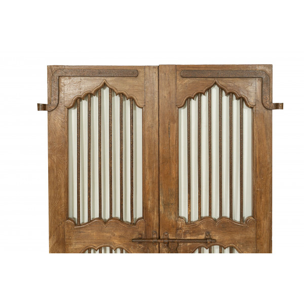 Porte Antique Avec Caillebotis En Bois De Teck Finement dedans Caillebotis Bois Teck