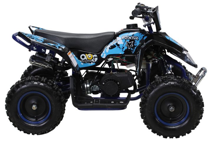 Quad Enfants-Fox 49 Cc Couleur Noir & Bleu – Quad/Quad dedans Quad Enfant Thermique