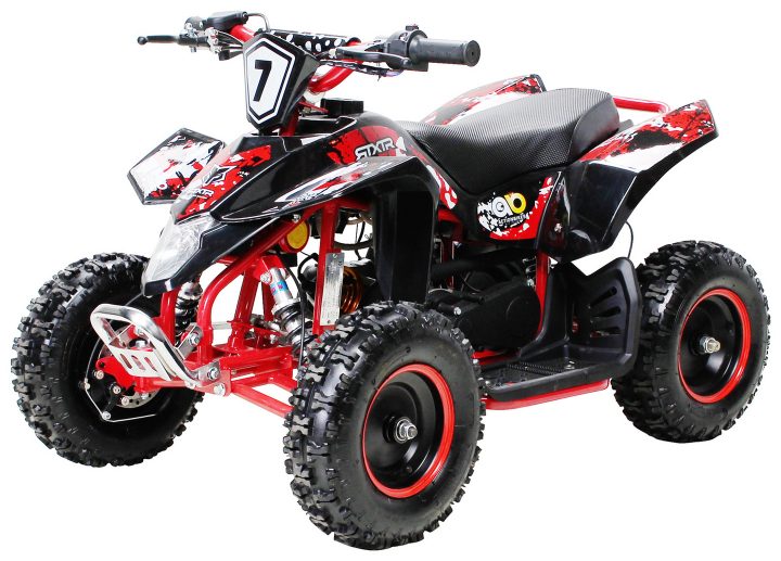 Quad Enfants-Fox 49 Cc Couleur Noir & Rouge – Quad/Quad à Quad Enfant Thermique