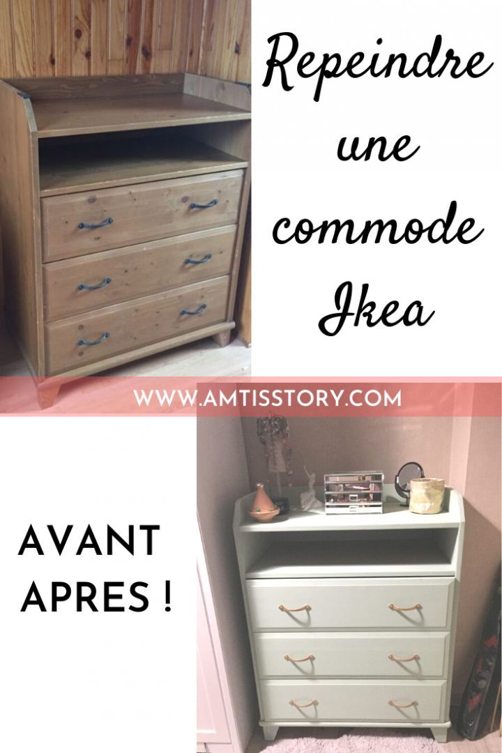 Repeindre Une Commode Ikea : Avant & Après | Comment intérieur Repeindre Un Meuble Ikea