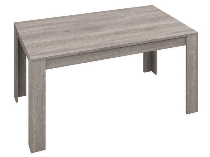 Table 160 Cm (Allonge En Option) Angel Coloris Chêne Gris intérieur Table Atlanta Conforama 160