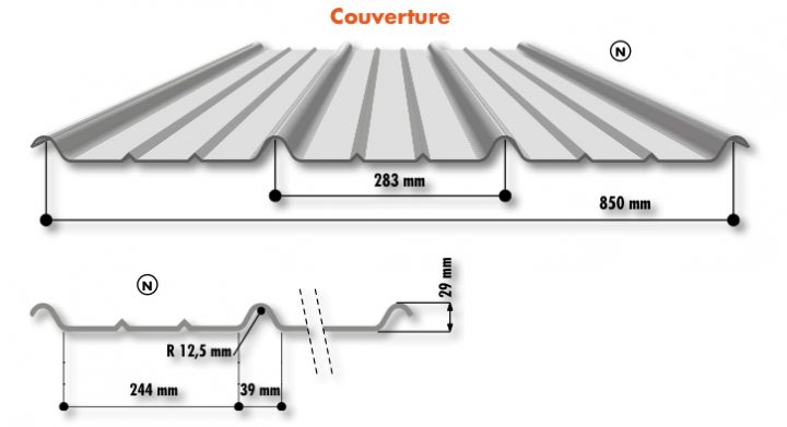 Tole Bac Acier Ral 5008 serapportantà Bac Acier Bricoman